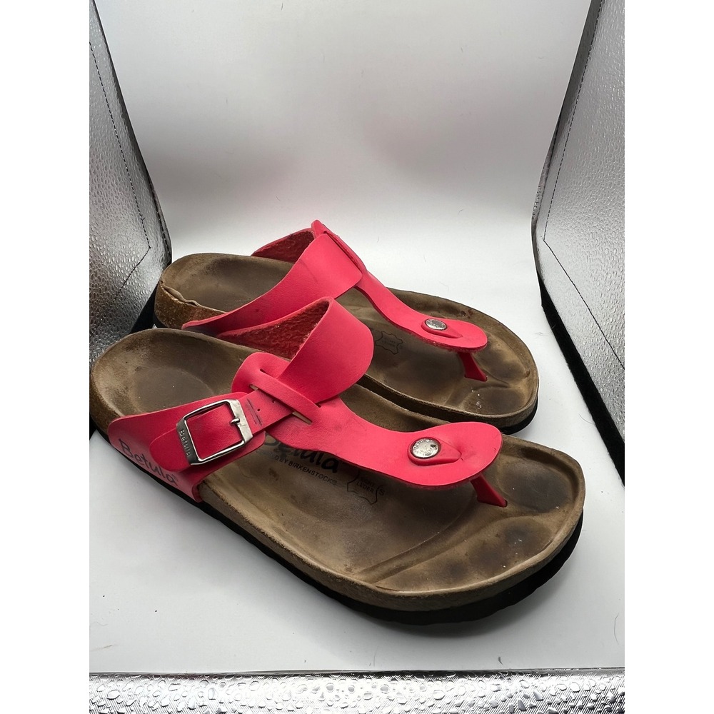 Betula by Birkenstock Pink T-Strap Thong Cork Sandals Womens 40 L9 M7